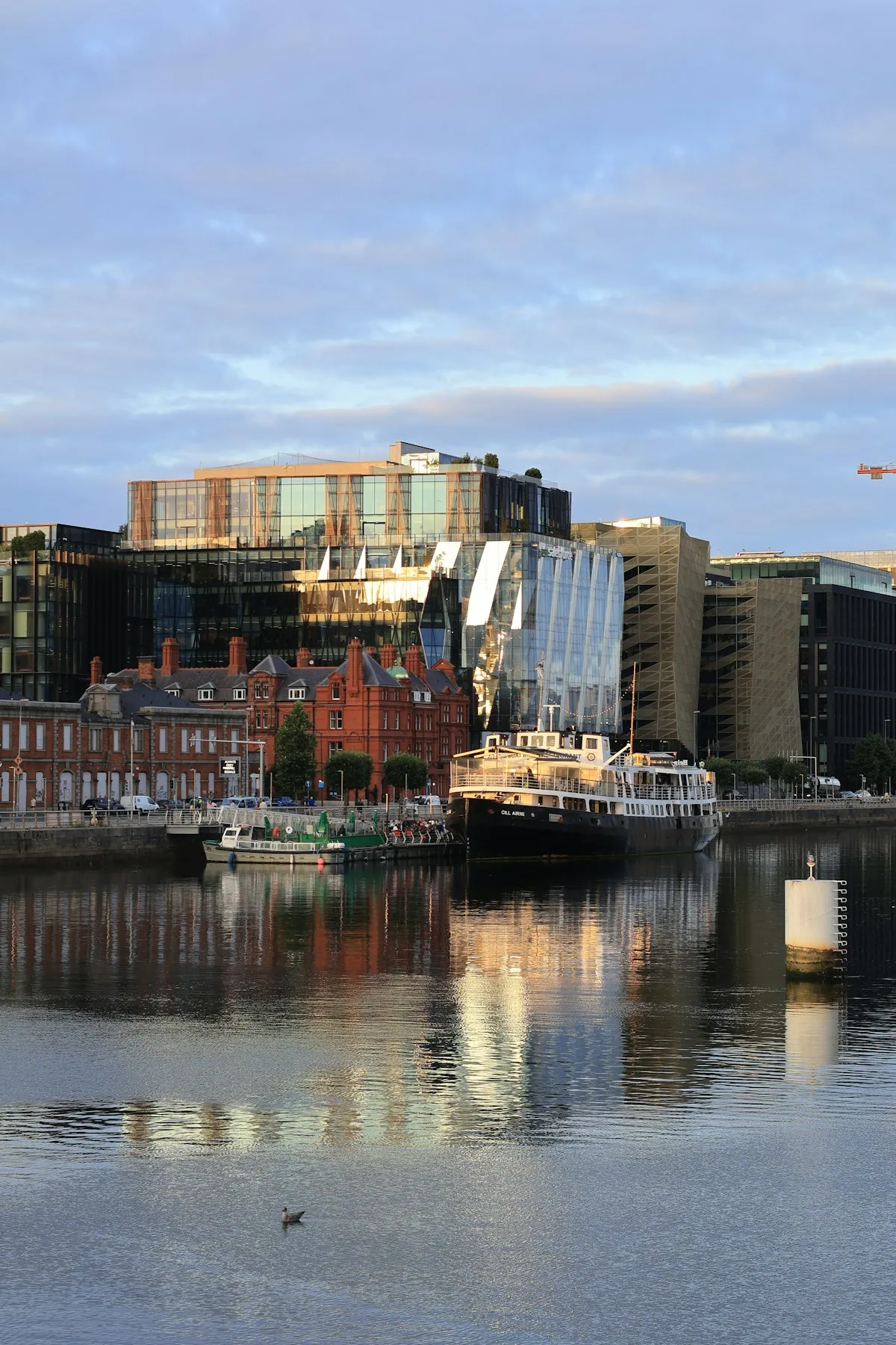 A boat on the River Liffey in Dublin